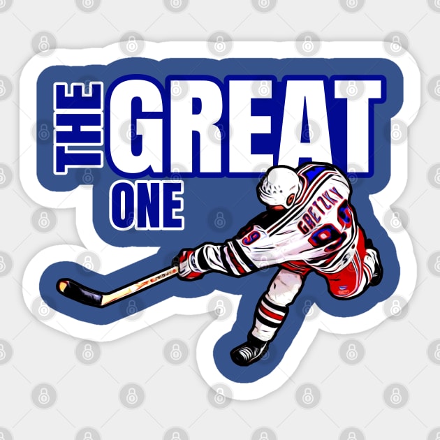 Rangers Gretzky The Great One 99 Sticker by Gamers Gear